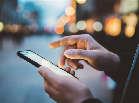 man holding a smartphone