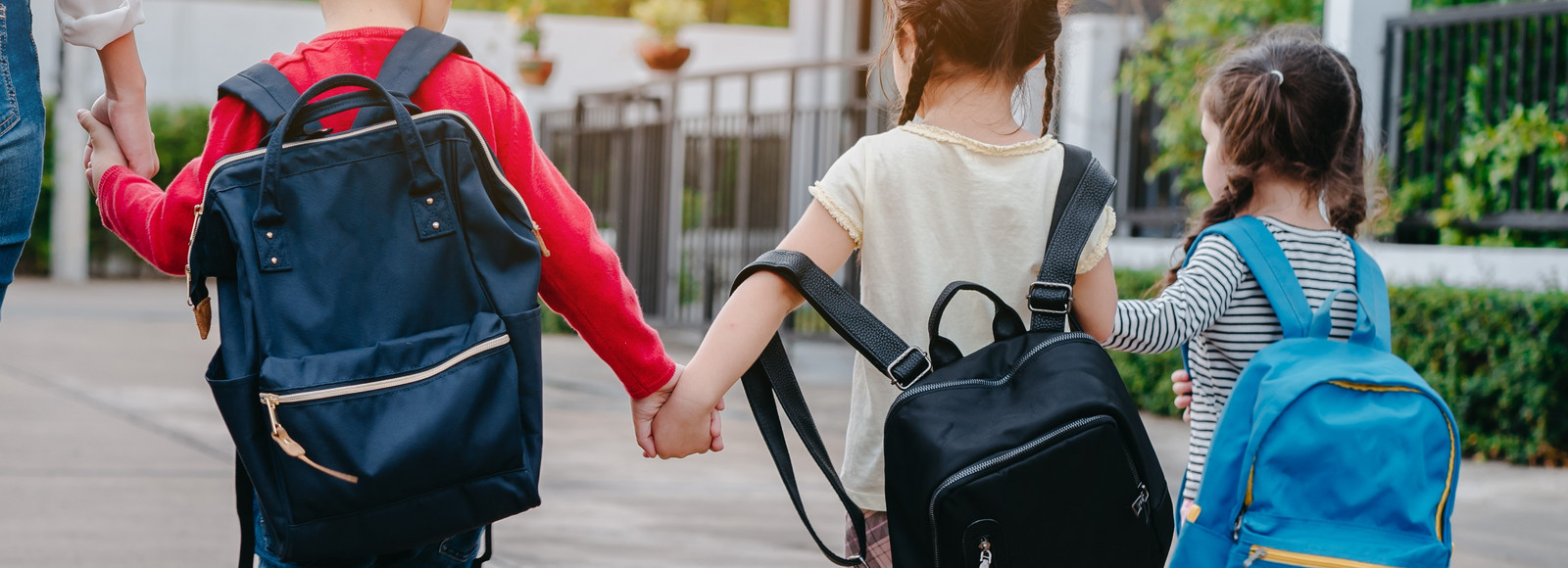 Kids holding hands