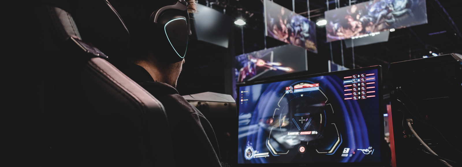 player playing a video game