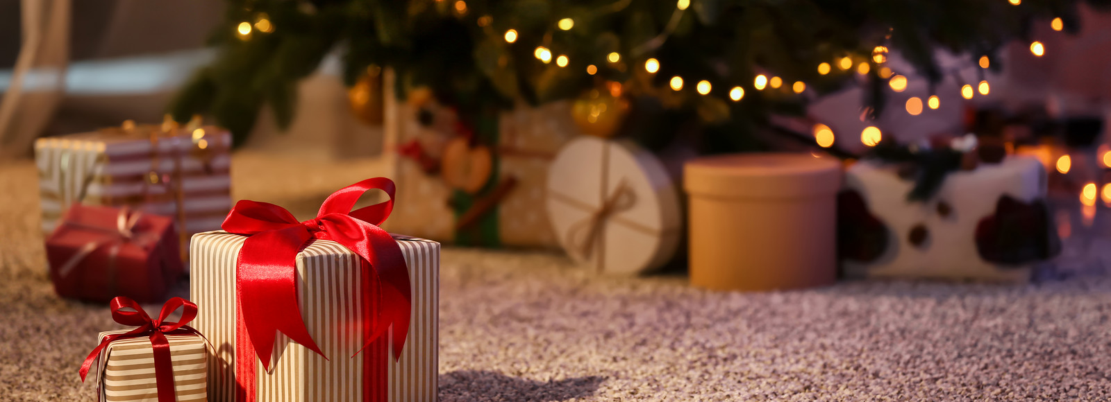 Gifts under a tree