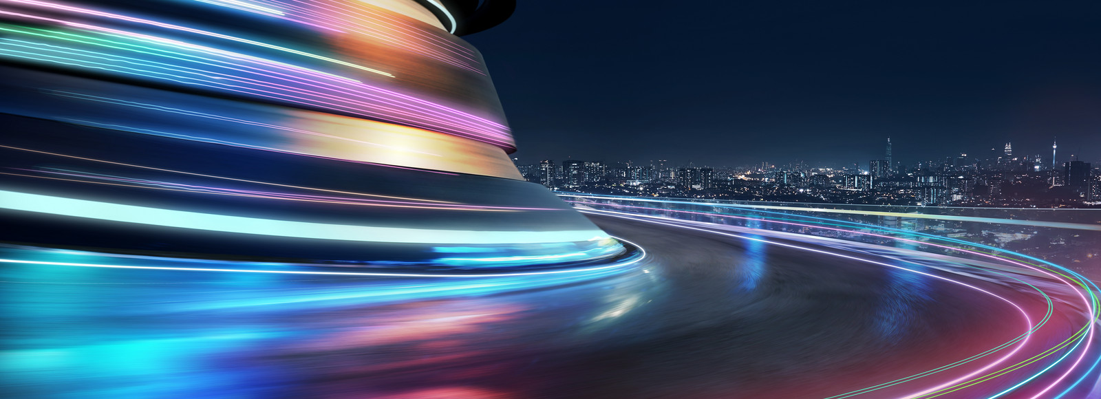 light trails